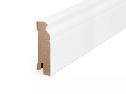 Fußleiste profiliert MDF weiß folienummantelt streichfähig 19x60x2400 mm