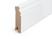 Fußleiste profiliert MDF weiß folienummantelt streichfähig 19x100x2400 mm