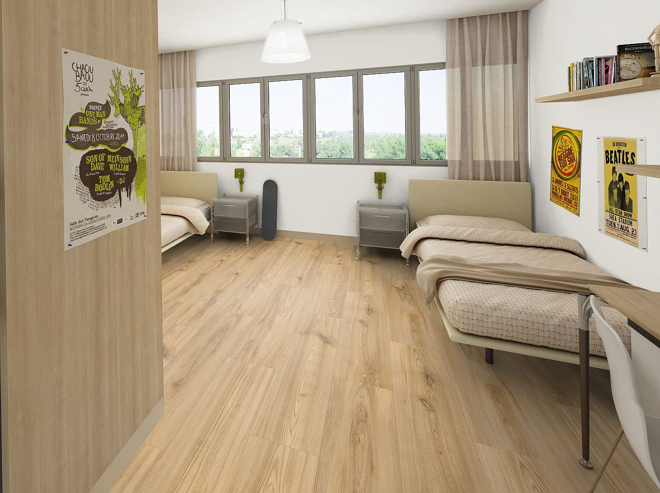 Tarkett iD Inspiration Click Ultimate 55 Brushed Elm Brown