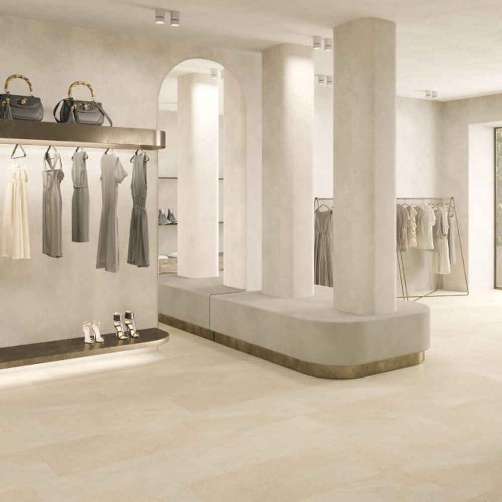 BodenBrüder Nr. 153 - Quarry - Designboden Fliese Kleben // Wohnbereich